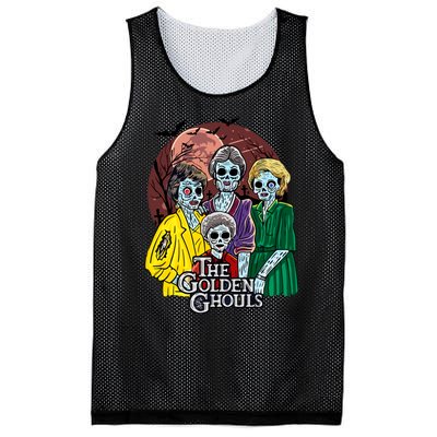 The Golden Ghouls Halloween Zombie Funny Halloween Mesh Reversible Basketball Jersey Tank