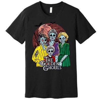 The Golden Ghouls Halloween Zombie Funny Halloween Premium T-Shirt