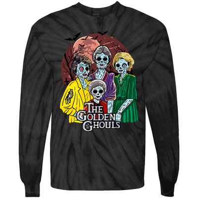 The Golden Ghouls Halloween Zombie Funny Halloween Tie-Dye Long Sleeve Shirt