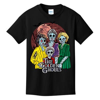 The Golden Ghouls Halloween Zombie Funny Halloween Kids T-Shirt