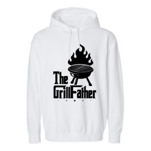 The Grillfather Grilling Father Gift Garment-Dyed Fleece Hoodie