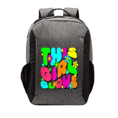 This Girl Glows For Tie Dye Bright Colors 80s And 90s Vector Backpack