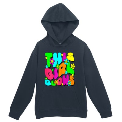 This Girl Glows For Tie Dye Bright Colors 80s And 90s Urban Pullover Hoodie