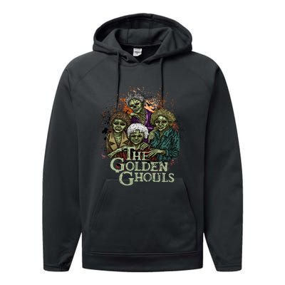 The Golden Ghouls Halloween Zombie Funny Halloween Performance Fleece Hoodie