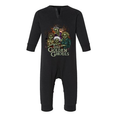 The Golden Ghouls Halloween Zombie Funny Halloween Infant Fleece One Piece