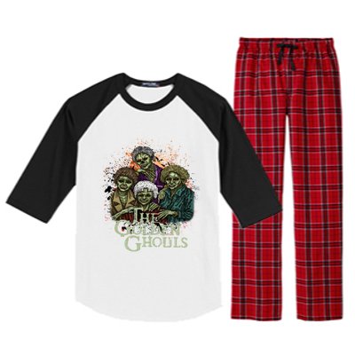 The Golden Ghouls Halloween Zombie Funny Halloween Raglan Sleeve Pajama Set