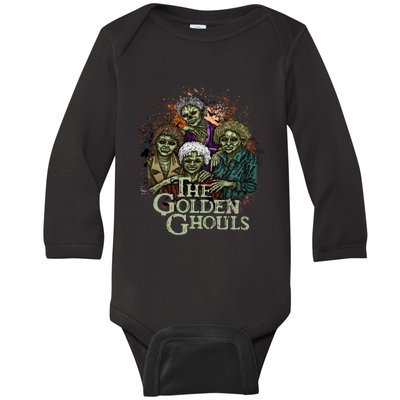 The Golden Ghouls Halloween Zombie Funny Halloween Baby Long Sleeve Bodysuit