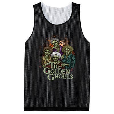 The Golden Ghouls Halloween Zombie Funny Halloween Mesh Reversible Basketball Jersey Tank