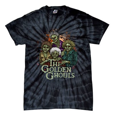 The Golden Ghouls Halloween Zombie Funny Halloween Tie-Dye T-Shirt