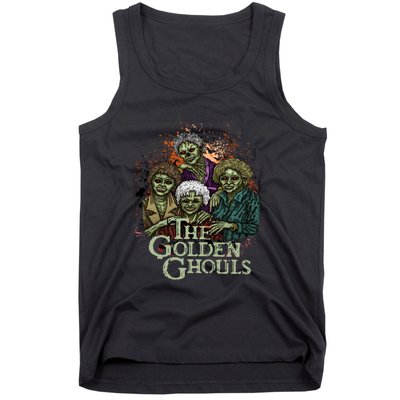 The Golden Ghouls Halloween Zombie Funny Halloween Tank Top