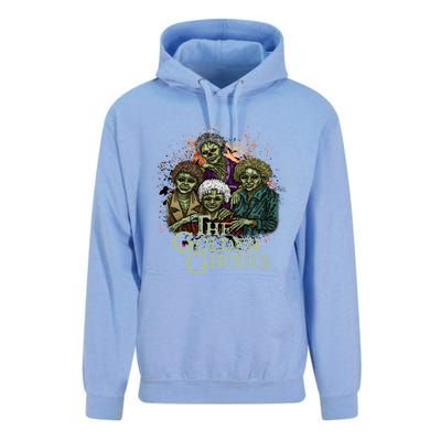 The Golden Ghouls Halloween Zombie Funny Halloween Unisex Surf Hoodie