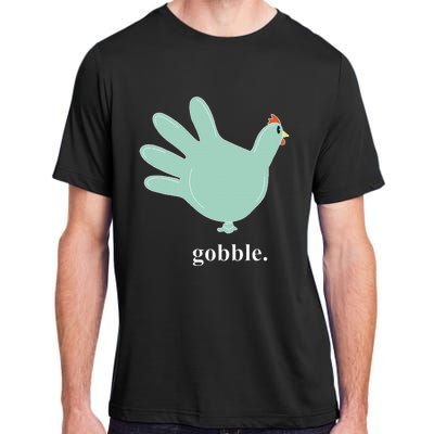 Turkey Glove Gobble Thanksgiving Thankful Nurse Adult ChromaSoft Performance T-Shirt