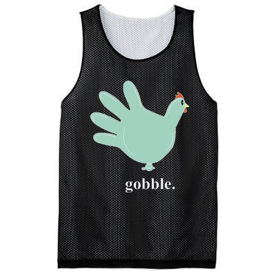 Turkey Glove Gobble Thanksgiving Thankful Nurse Mesh Reversible Basketball Jersey Tank