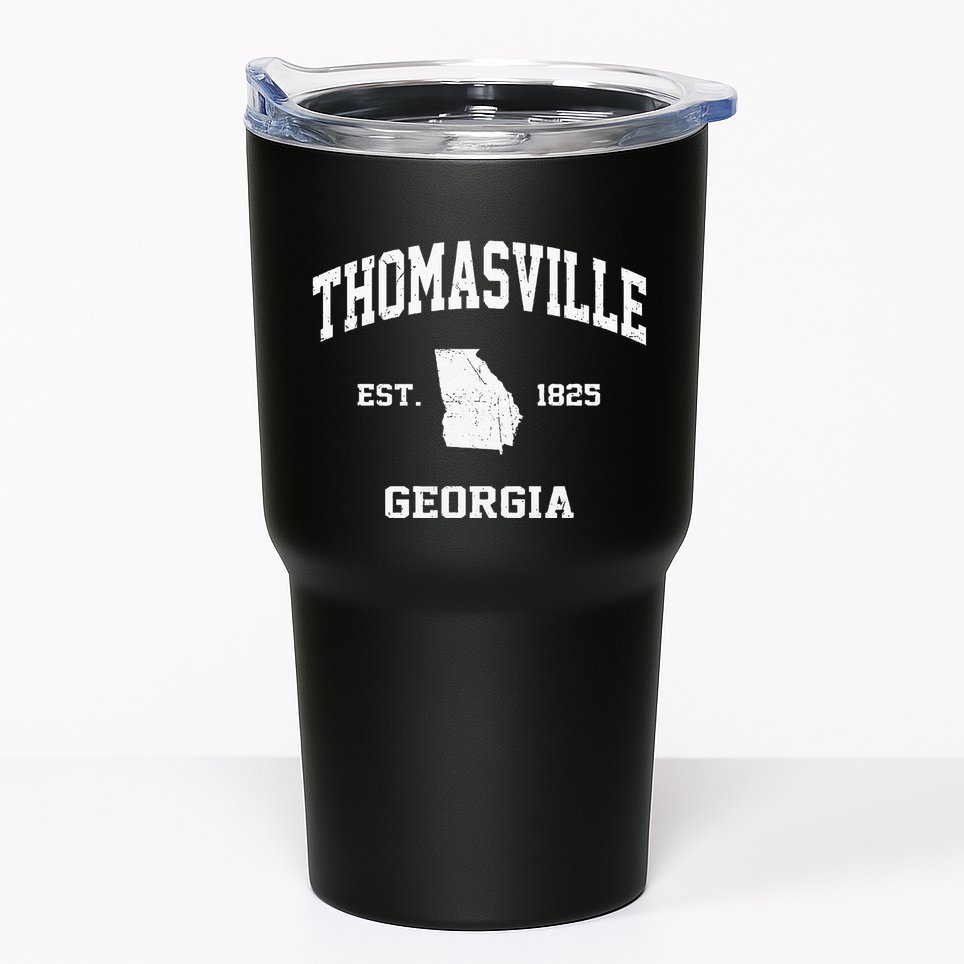 Thomasville Georgia GA Vintage State Athletic Style Tumbler