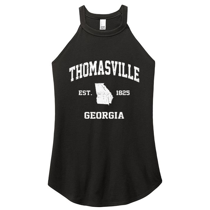 Thomasville Georgia GA Vintage State Athletic Style Women's Perfect Tri Rocker Tank