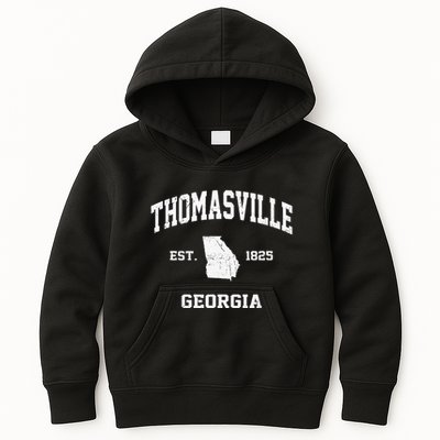 Thomasville Georgia GA Vintage State Athletic Style Kids Hoodie