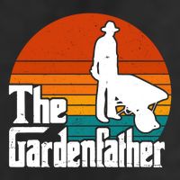 The Gardenfather Gardening Dad Gift Retro 7 Panel Mesh Trucker Snapback Hat