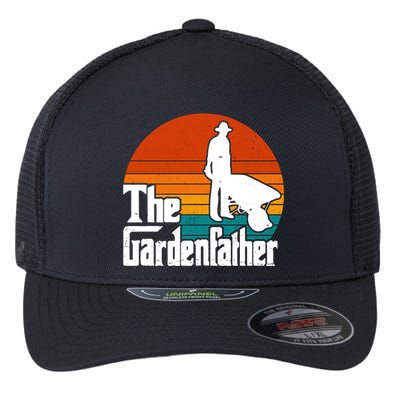 The Gardenfather Gardening Dad Gift Retro Flexfit Unipanel Trucker Cap