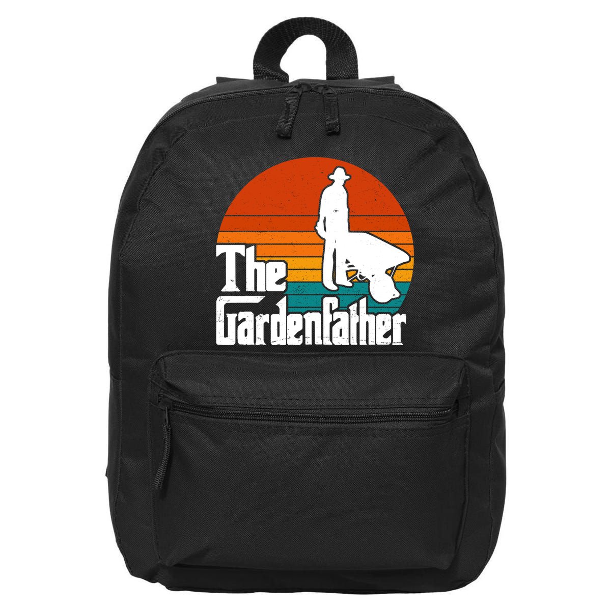The Gardenfather Gardening Dad Gift Retro 16 in Basic Backpack