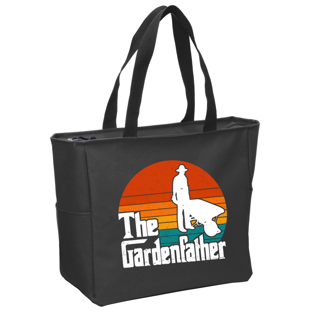 The Gardenfather Gardening Dad Gift Retro Zip Tote Bag