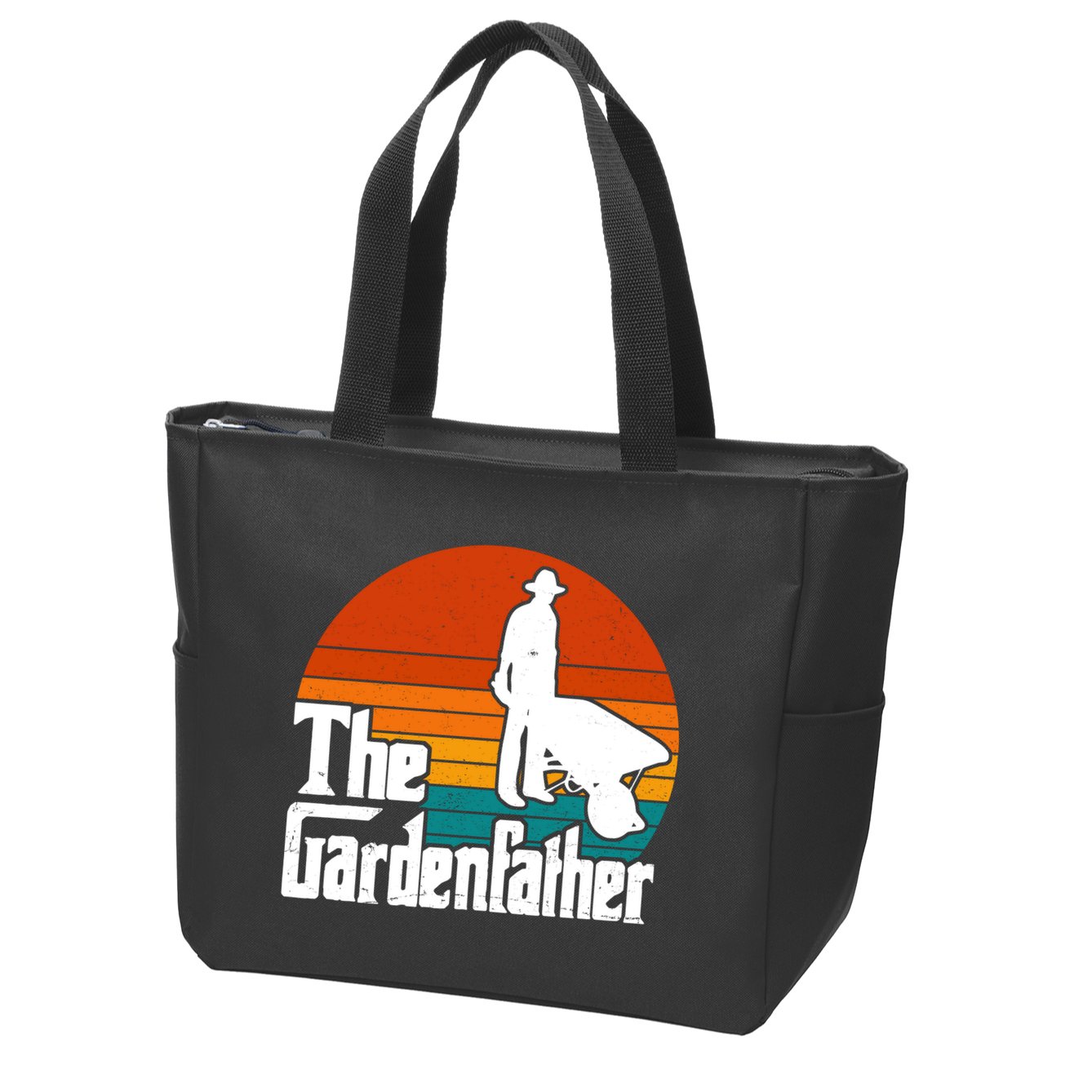 The Gardenfather Gardening Dad Gift Retro Zip Tote Bag