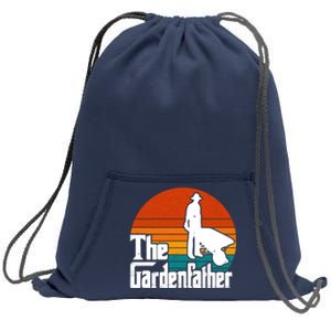 The Gardenfather Gardening Dad Gift Retro Sweatshirt Cinch Pack Bag