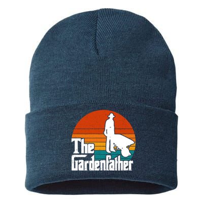 The Gardenfather Gardening Dad Gift Retro Sustainable Knit Beanie