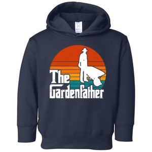 The Gardenfather Gardening Dad Gift Retro Toddler Hoodie