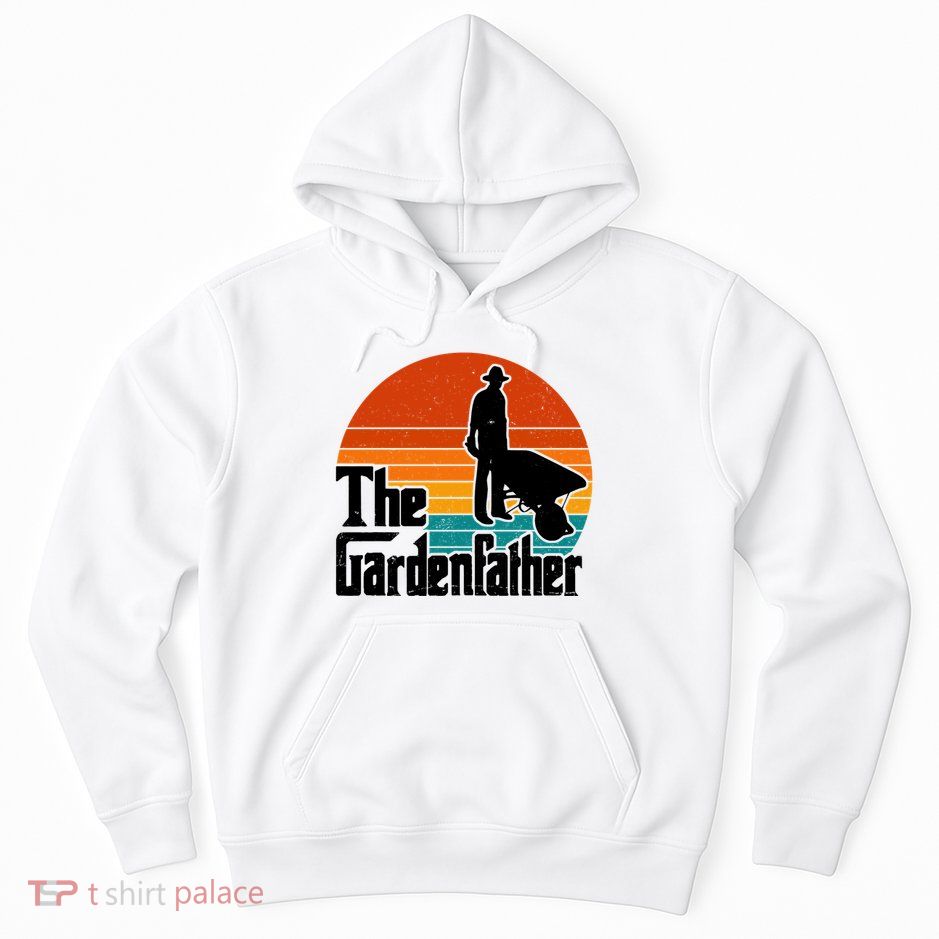 The Gardenfather Gardening Dad Gift Retro Hoodie
