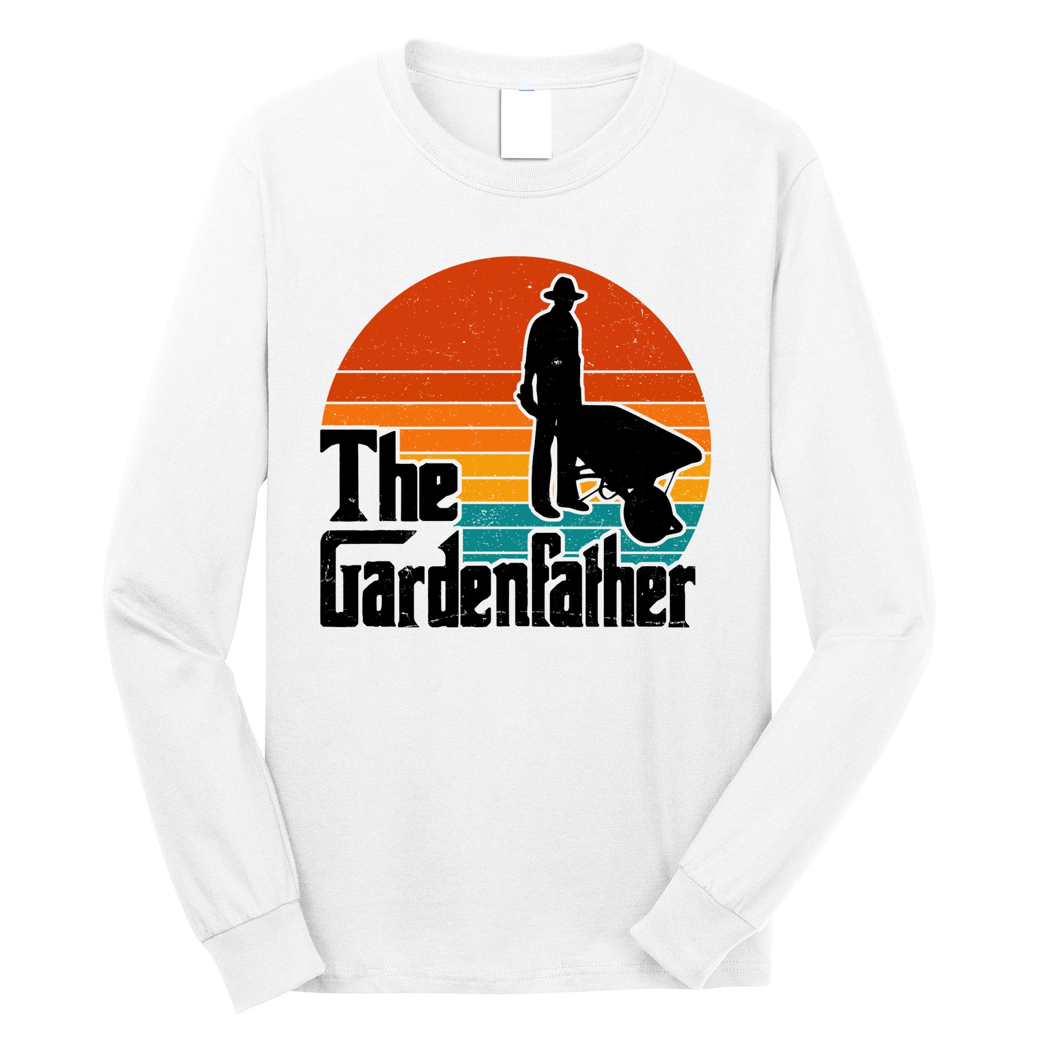The Gardenfather Gardening Dad Gift Retro Long Sleeve Shirt
