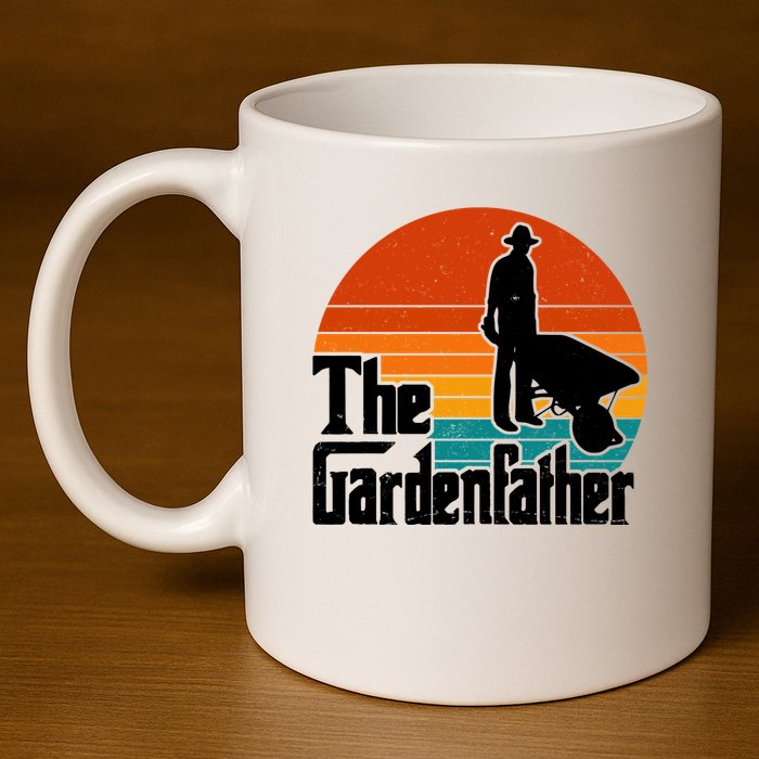 The Gardenfather Gardening Dad Gift Retro 11oz C Handle Ceramic Mug
