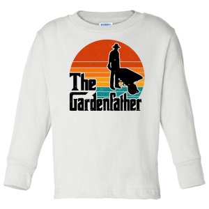 The Gardenfather Gardening Dad Gift Retro Toddler Long Sleeve Shirt