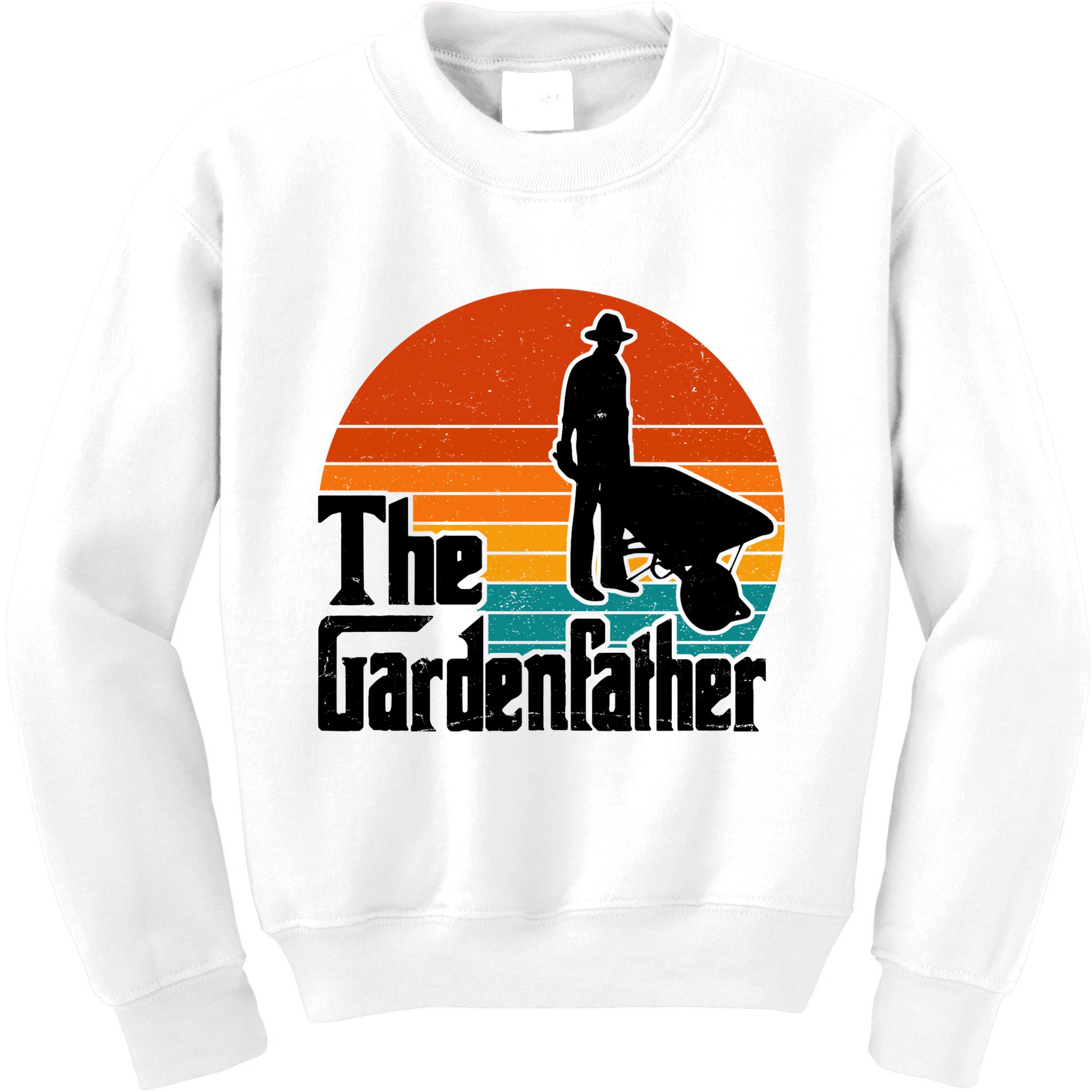The Gardenfather Gardening Dad Gift Retro Kids Sweatshirt