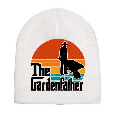 The Gardenfather Gardening Dad Gift Retro Short Acrylic Beanie