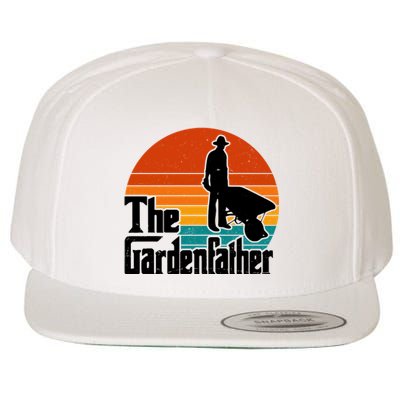 The Gardenfather Gardening Dad Gift Retro Wool Snapback Cap