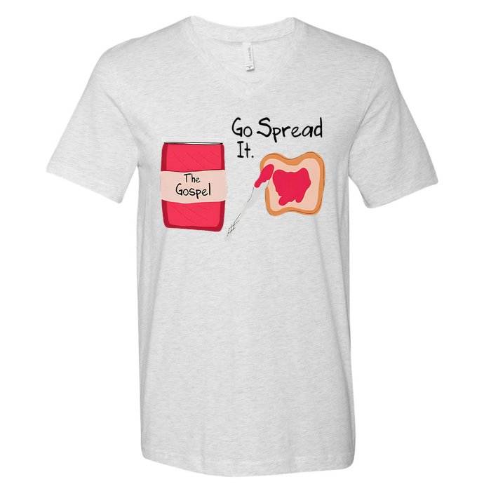 The Gospel Go Spread It V-Neck T-Shirt