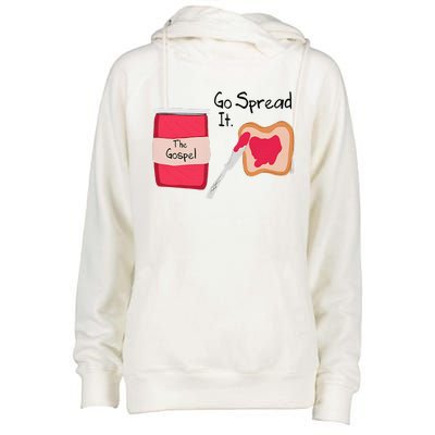 The Gospel Go Spread It Womens Funnel Neck Pullover Hood