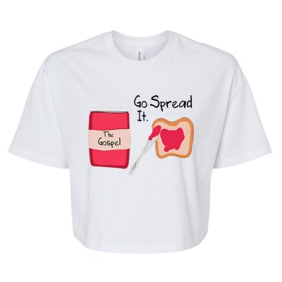 The Gospel Go Spread It Bella+Canvas Jersey Crop Tee