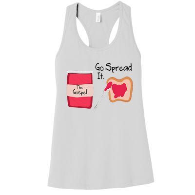 The Gospel Go Spread It Women's Racerback Tank