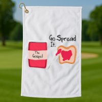 The Gospel Go Spread It Golf Towel