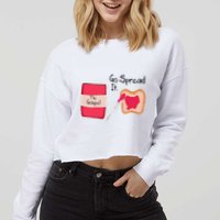 The Gospel Go Spread It Cropped Pullover Crew