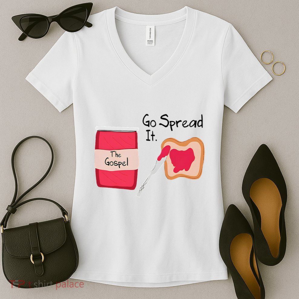 The Gospel Go Spread It Women's V-Neck T-Shirt