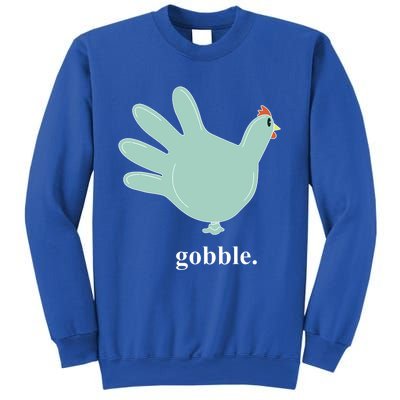 Turkey Glove Gobble Thanksgiving Thankful Nurse Sweatshirt