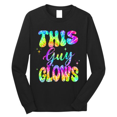 This Guy Glows Boy Birthday Party 80s Disco Theme Long Sleeve Shirt