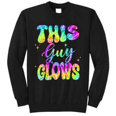 This Guy Glows Boy Birthday Party 80s Disco Theme Sweatshirt