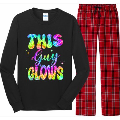 This Guy Glows Boy Birthday Party 80s Disco Theme Long Sleeve Pajama Set