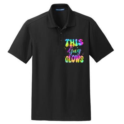 This Guy Glows Boy Birthday Party 80s Disco Theme Dry Zone Grid Polo