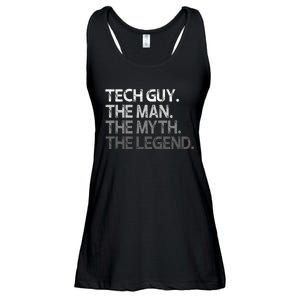 Tech Guy Gift The Man Myth Legend Ladies Essential Flowy Tank