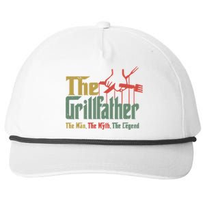 The Grillfather Grill Fathers Great Gift Snapback Five-Panel Rope Hat