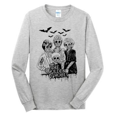 The Golden Ghouls Skeleton Bat Halloween Costumes Tall Long Sleeve T-Shirt